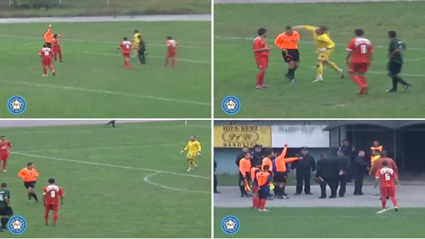 Kiper Pukul dan Kejar Wasit Lantaran Dapat Kartu Kuning